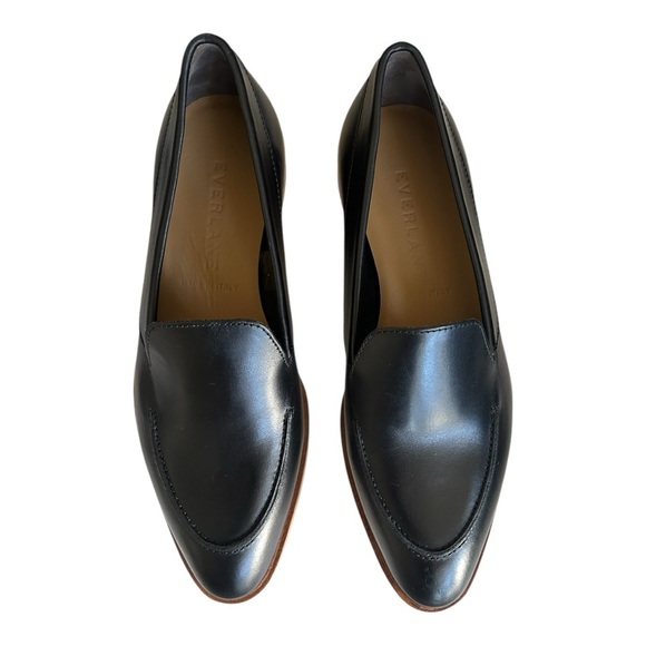 Everlane The Modern Loafer Black Leather Shoes Size 5 1/2 - Picture 2 of 4
